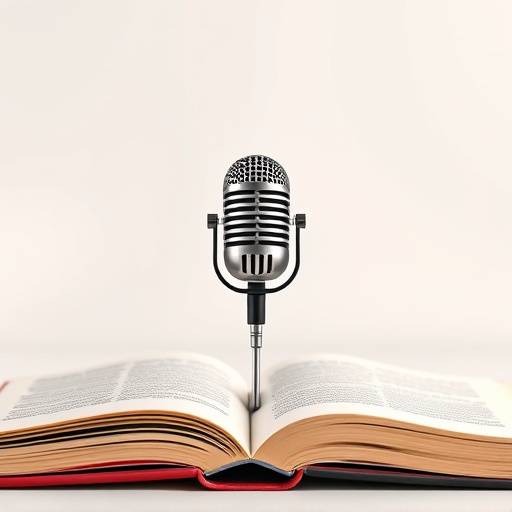 Logotipo de Oratoria Clara: Un micrófono estilizado sobre un libro abierto.