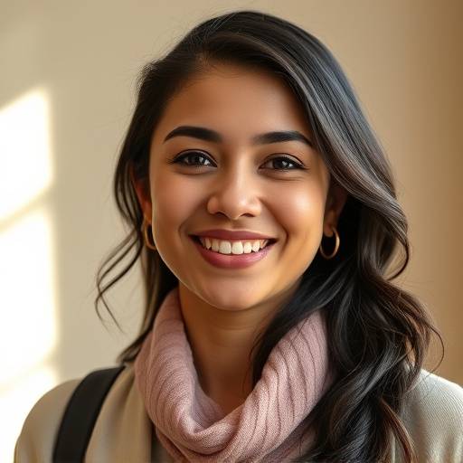 Retrato de Elena Sánchez, profesora de secundaria y alumna de Oratoria Clara.